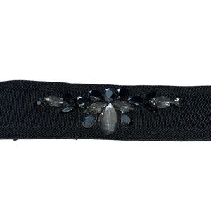 Loft Black Rhinestone Stretch Cinch Belt